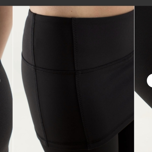 LULULEMON A Go Go Crop pants Black size 2 W6A22S @R - Picture 2 of 8